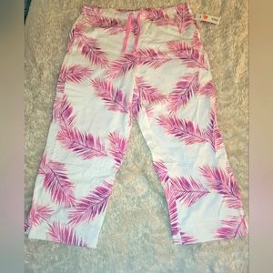 Joe Fresh Cropped Pajama Bottoms, Size M